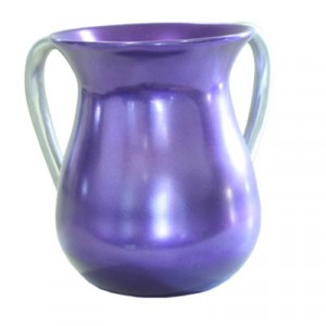 Yair Emanuel Ritual Hand Washing Cup in Purple Aluminium Washing Cups
