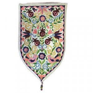 Yair Emanuel White Oriental Shield Tapestry Wall Hanging Default Category