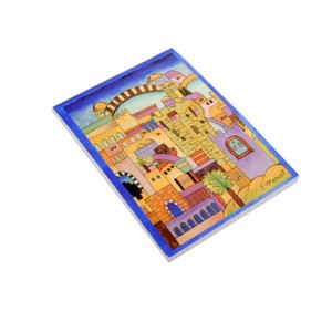 Soft Cover Notepad with a Scene of Jerusalem by Yair Emanuel Stationery