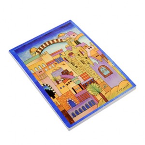 Writing Pad with a Scene of Jerusalem by Yair Emanuel Default Category