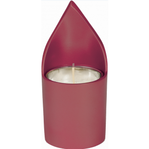 Yair Emanuel Memorial Candle Holder in Red Candle Holders
