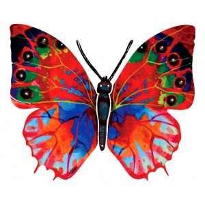 David Gerstein Hadar Butterfly Sculpture with Realistic Styling Default Category