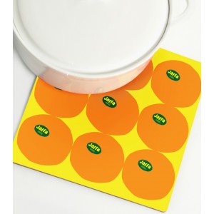 Heat and Stain Resistant Trivet with Jaffa Oranges by Barbara Shaw Tableware