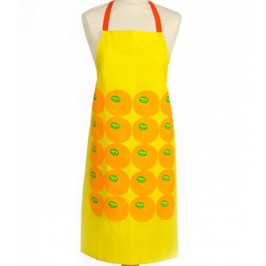 Yellow Cotton Apron with Jaffa Oranges by Barbara Shaw Aprons