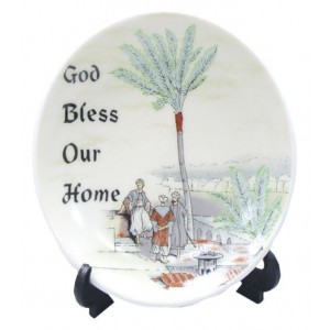 Home Blessing Ceramic Plate Decorative Plates