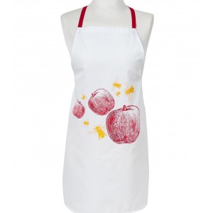 Apron with Apples & Bees Design in Cotton Aprons