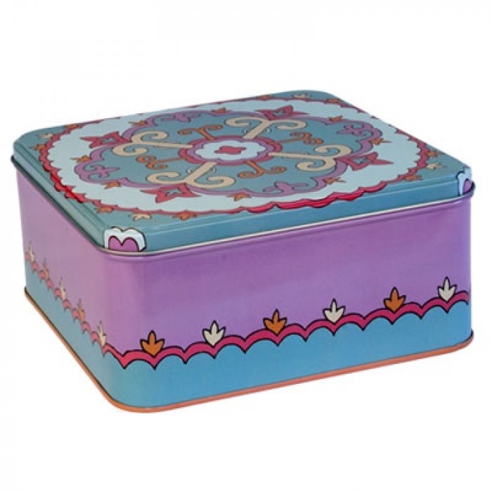 Yair Emanuel Decorated Matzah Box in Colourful Eastern-Inspired Design
