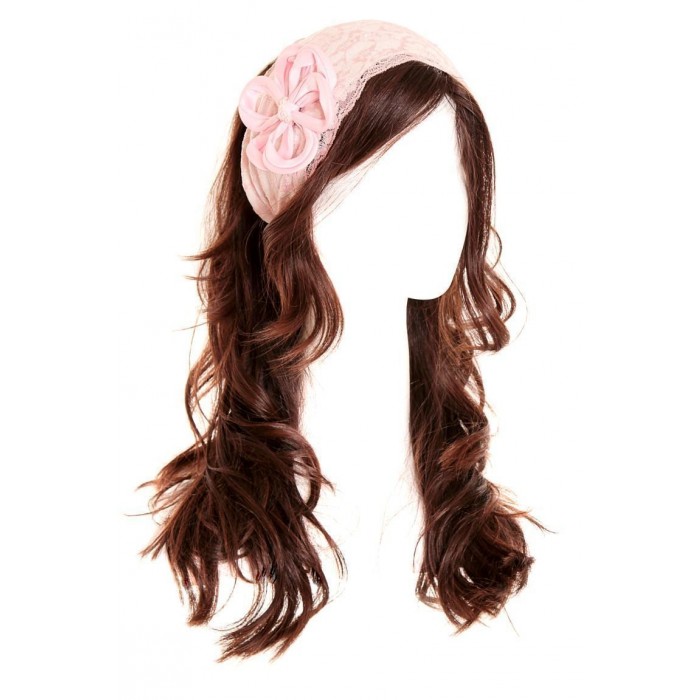 Blossoming Flower 'Tichel' Headscarf in Pink Satin