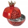 Yair Emanuel Aluminium Large Pomegranate Honey Dish in Red