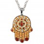 Yair Emanuel Small Hamsa Necklace in Gold