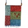 Yair Emanuel Multicolour Striped Patches Hand Bag