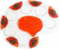 Glass Palette Seder Plate with Mosaic Pattern, Stars and Plaques
