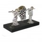 Silver Small Figurine of 2 Spies Returning with Grapes