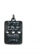 Silver Dog Tag Pendant with IDF in Hebrew and English and Tank Corp Insignia