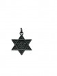 Silver Star of David Pendant with Commando Insignia and English and Hebrew Text