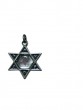 Silver Star of David Pendant with Red Paratrooper Insignia and ‘IDF’