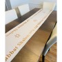 Broderies De France Table Runner With Shabbat Shalom Greeting
