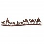 David Gerstein Large Silk Way Camel Caravan Sculpture